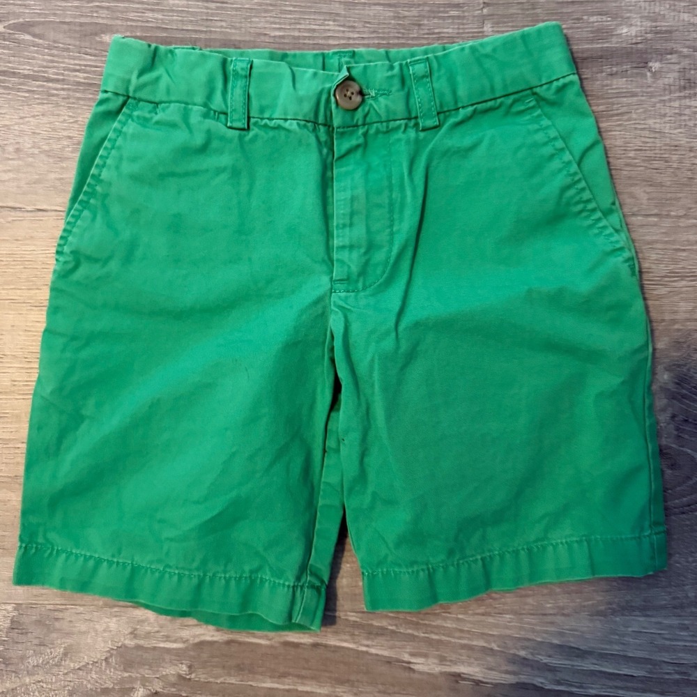 Polo Ralph Lauren Boys Green Chino Shorts Size 4 4T Embroidered Pony Logo